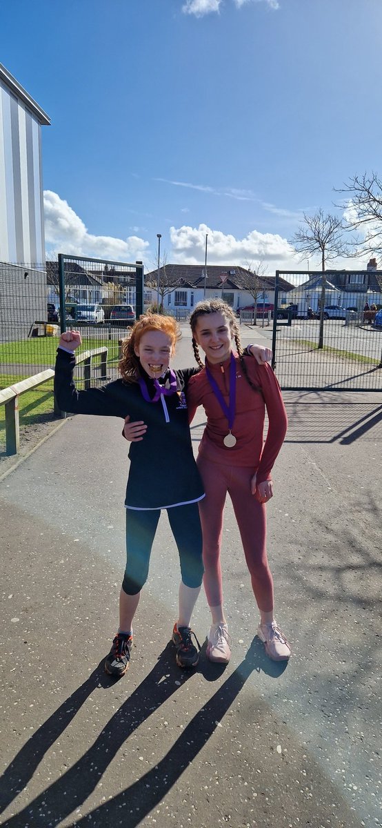 Willow and Poppy with gold and silver in their S1 race 🥇🥈