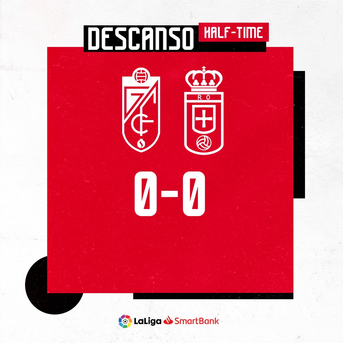 ⌚️ 45’ || ¡Final de la primera mitad!

𝐆𝐂𝐅 0️⃣-0️⃣ RO

#𝙀𝙩𝙚𝙧𝙣𝙖𝙇𝙪𝙘𝙝𝙖 🇦🇹 || #GranadaRealOviedo