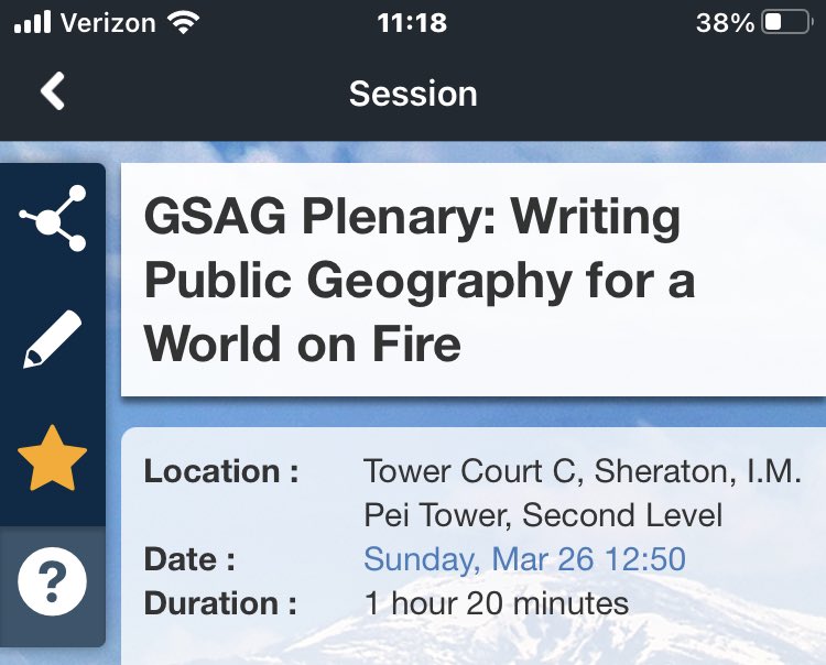 gsag_aag's tweet photo. Today is the day! Be sure to join us for the GSAG plenary by @efrazier_geog “Writing Public Geography for a World on Fire.” It is in Tower Court C of the Sheraton Tower. It’s sure to be an exciting event with practical tools to implement in your writing. #AAG2023 #gsagaag @theAAG https://t.co/PjolVqRV75