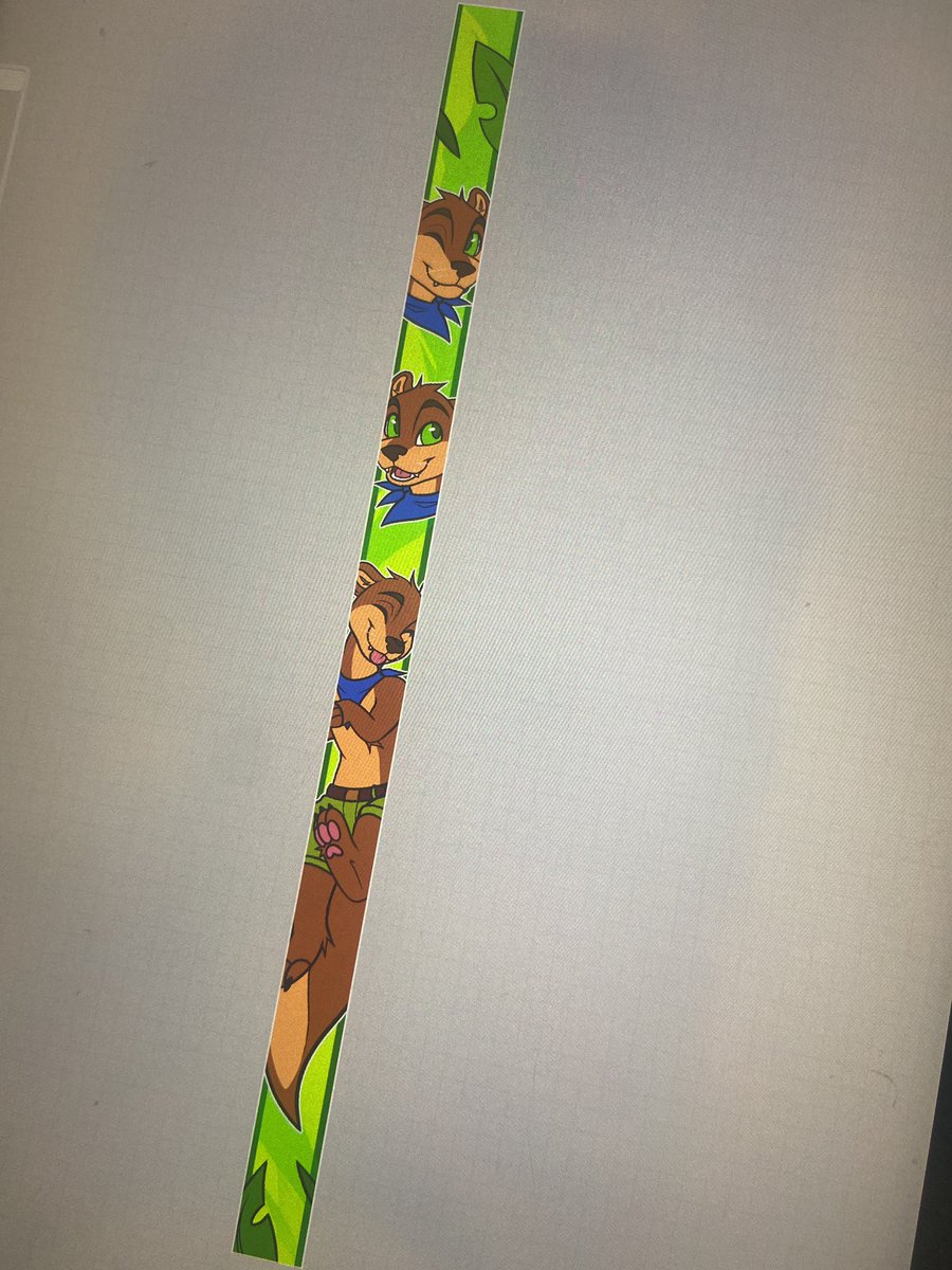 Emily_Creative's tweet photo. WIP of lanyards for the danish Furry convention @FurtasticDK 💕👀 

Ottie their mascot is such a cutie! 💕 https://t.co/jo1dxBElSA