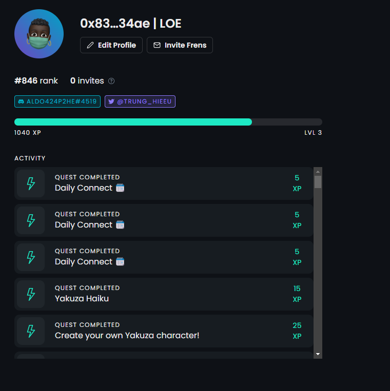 soraTekeda's tweet photo. rank in the Crew 3 All-Time Leaderboard. @zkxprotocol https://t.co/zpUiZpSj4T