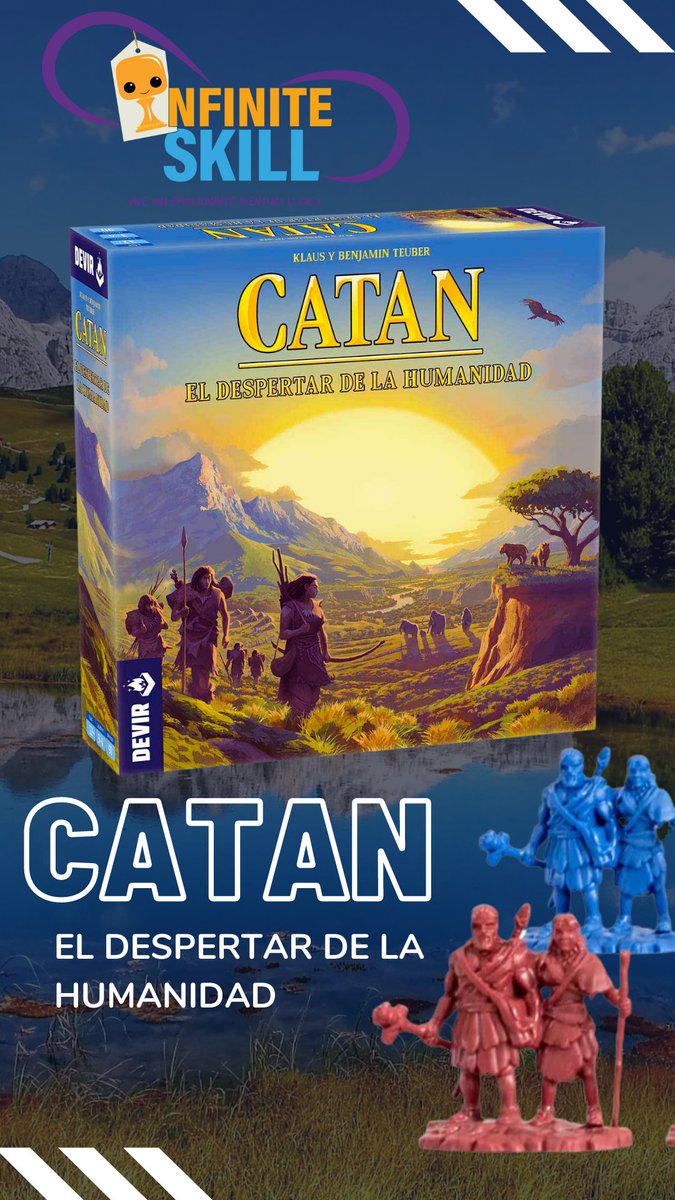 InfiniteSkillES's tweet photo. ¡Atención amantes de los juegos de estrategia! 🎲🌍Descubre el nuevo mundo de Catan: Despertar de la Humanidad. Conquista nuevas tierras, comercia con tus rivales y lucha contra los peligros del mundo.  #catan #juegosdeestrategia #boardgames  #devir #InfiniteskillES #DevirMexico https://t.co/BtLofOQ1Wz