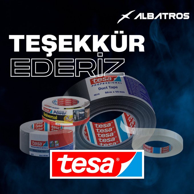 Üretim ve AR-GE süreçlerimizde nitelikli ürünleriyle yanımızda olan Tesa'ya destekleri için teşekkür ederiz.

#itualbatros #itu1773 #ituprojetakimlari #uavteam #iha