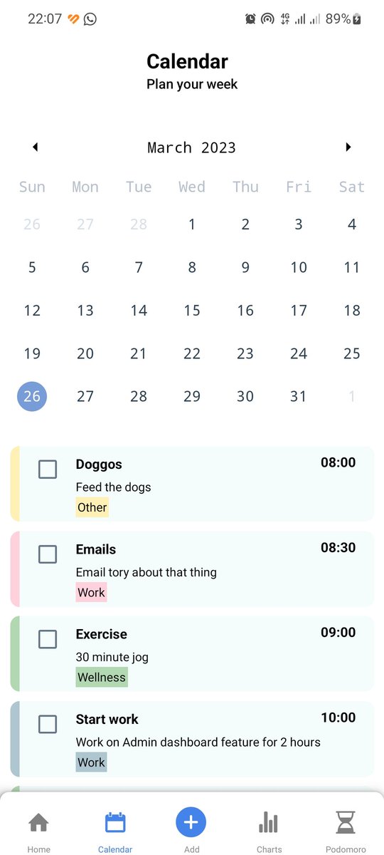tatendaTheCoder's tweet image. #Day2 of coding with Expo. Added a calendar view to my to-do app. 
#100DaysOfCode #react #MobileApp