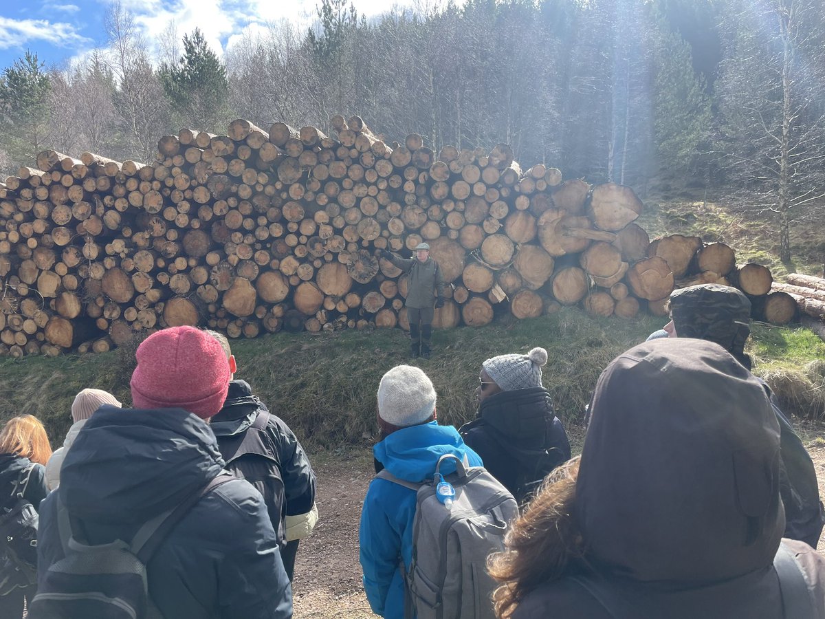 Day 4 in Scotland for the #ExeterRewilding field course, on the menu today was the glen Tanar estate in the east of Cairngorm national park. They were led around a section of the estate while discussing the methods of management for the various land uses.