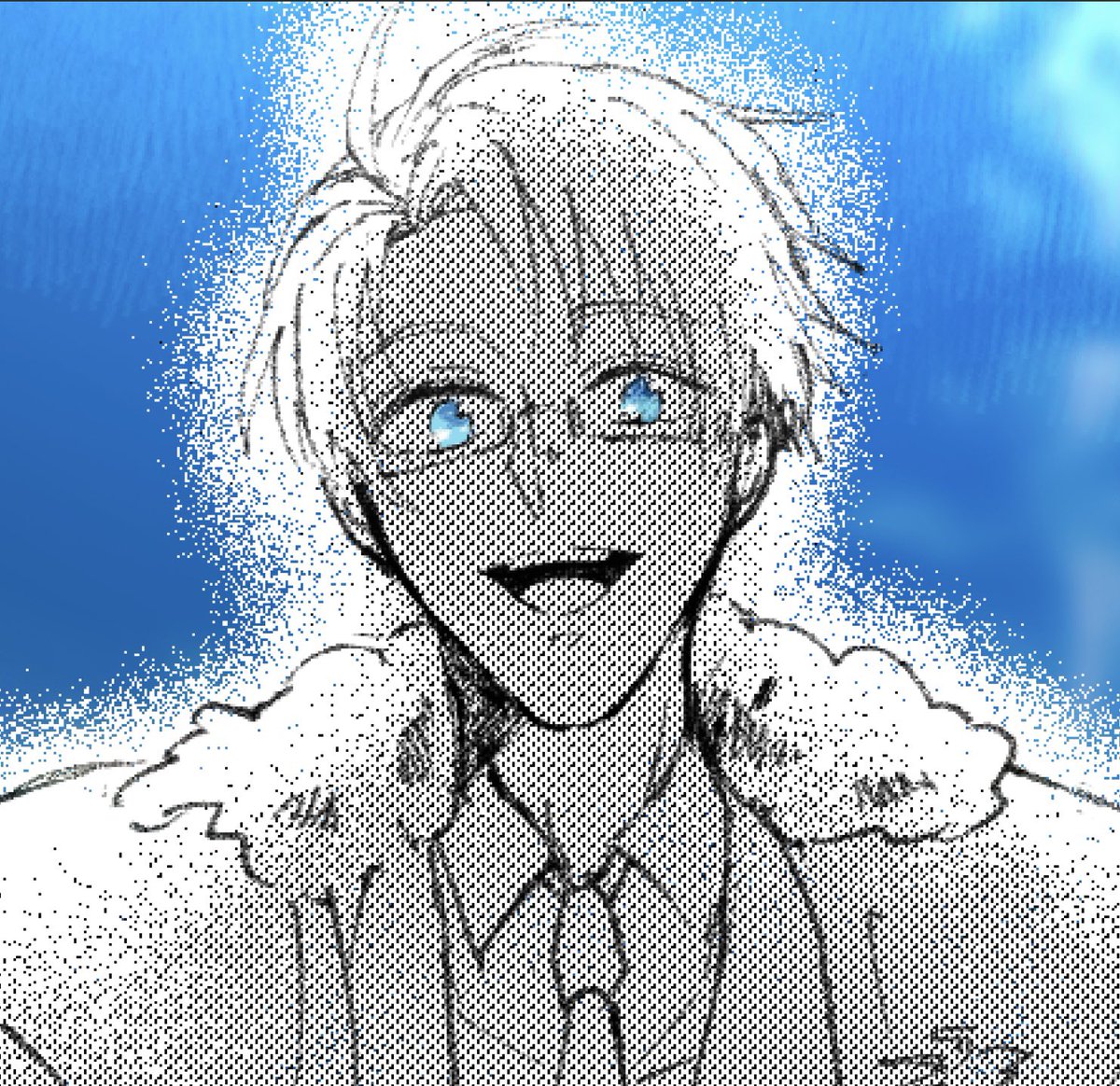 lit.link/imissyoukiku
めちゃくちゃ記念日食い込んじゃいましたが、ラストページまで増えました！
長々とお付き合い頂きありがとうございました🌸お粗末様でした
 #キミアイサークル参加作品

『このひどく、澄んだ蒼。』(アル菊)