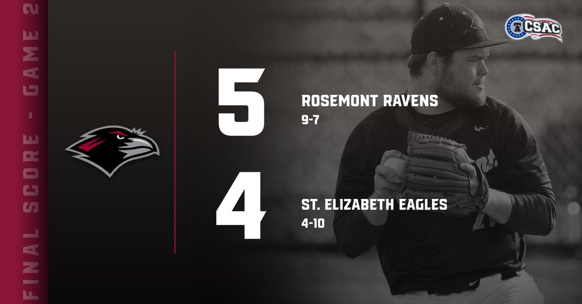 RosemontBase's tweet image. 🚨RAVENS WIN🚨
Your Ravens take the series from St. Elizabeth as they win both today. Next game is Tuesday at Rutgers-Camden at 6:30pm.
#FearTheFlock #RosemontBaseball