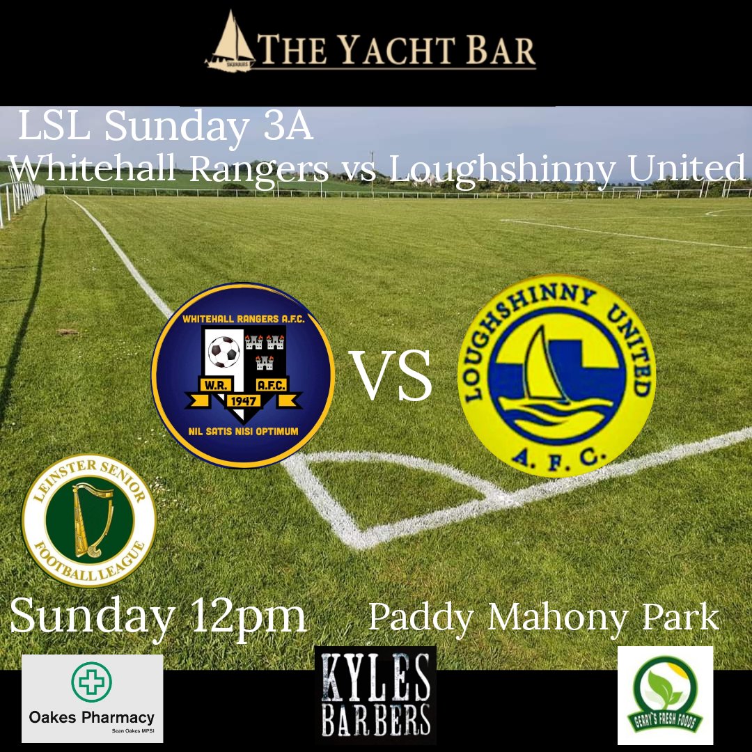 Loughshinny United (@loughshinnyutd) on Twitter photo 🚨 Next up its an away fixture against <a href="/Whitehall_R_AFC/">Whitehall Rangers AFC</a> on Sunday at 12pm 🟡🔵 #upthelougher <a href="/AlQuinn2015/">LSL Live Update’s</a> <a href="/LSLLeague/">Leinster Senior League</a> 🚨 Next up its an away fixture against <a href="/Whitehall_R_AFC/">Whitehall Rangers AFC</a> on Sunday at 12pm 🟡🔵 #upthelougher <a href="/AlQuinn2015/">LSL Live Update’s</a> <a href="/LSLLeague/">Leinster Senior League</a>