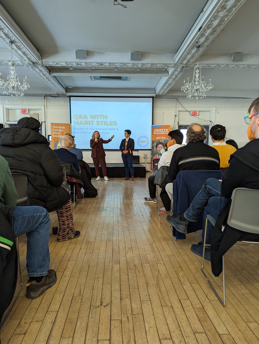 Today is the @tcndp AGM! Fantastic to see all these folks out in #TorontoCentre who drive the @OntarioNDP & @NDP here in #TorCen 

You probably see us all over the province helping out, because it's about all of us, not just one riding! 

Thanks to everyone for coming out!