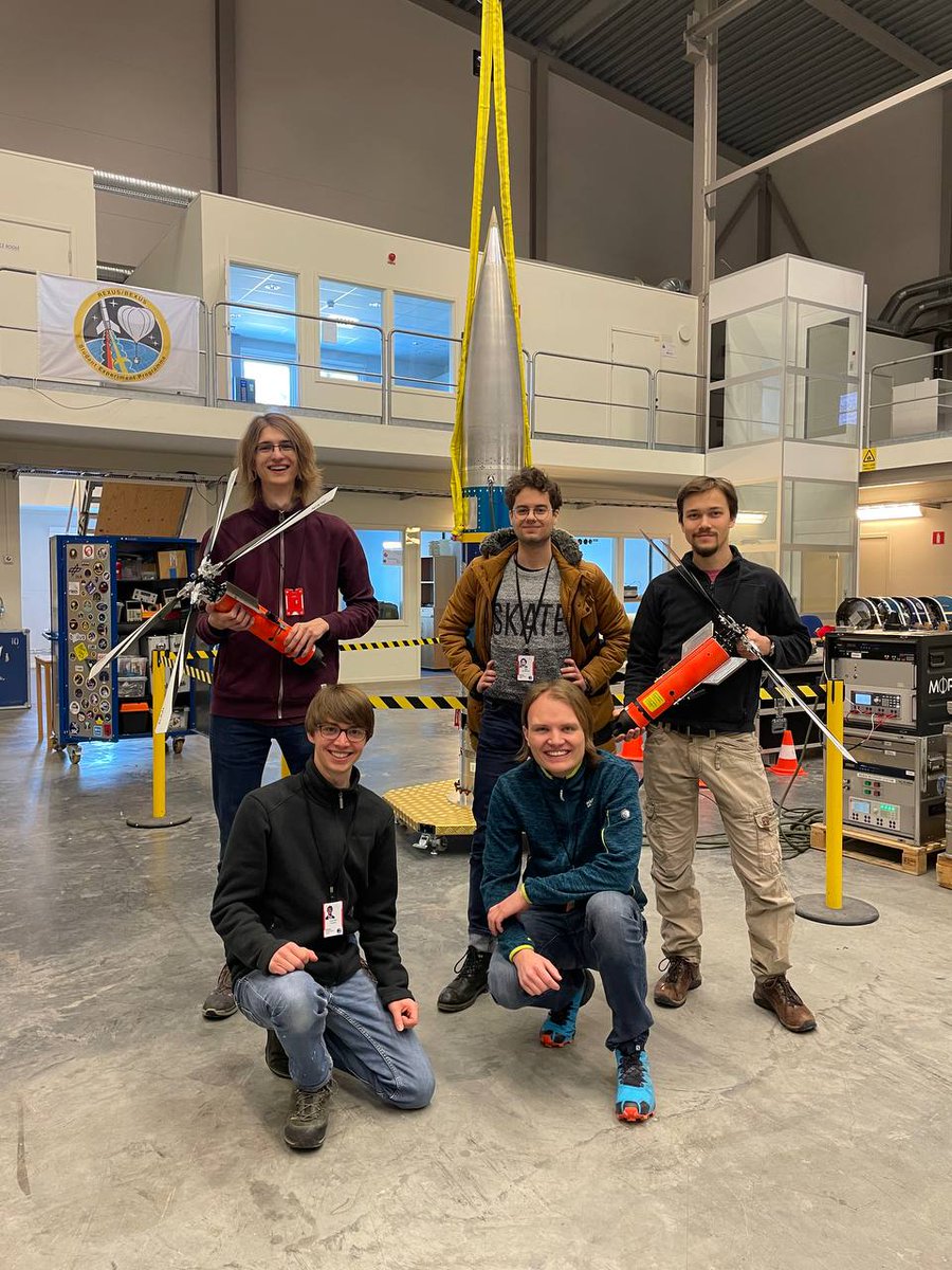 Locked and Loaded! Our #Daedalus2 flight hardware is now handed over and mounted on the rocket! Everything is ready for Hot Countdown test and the flight later this week! Just look at how happy our team! 🚀 #DaedalusDidItAgain