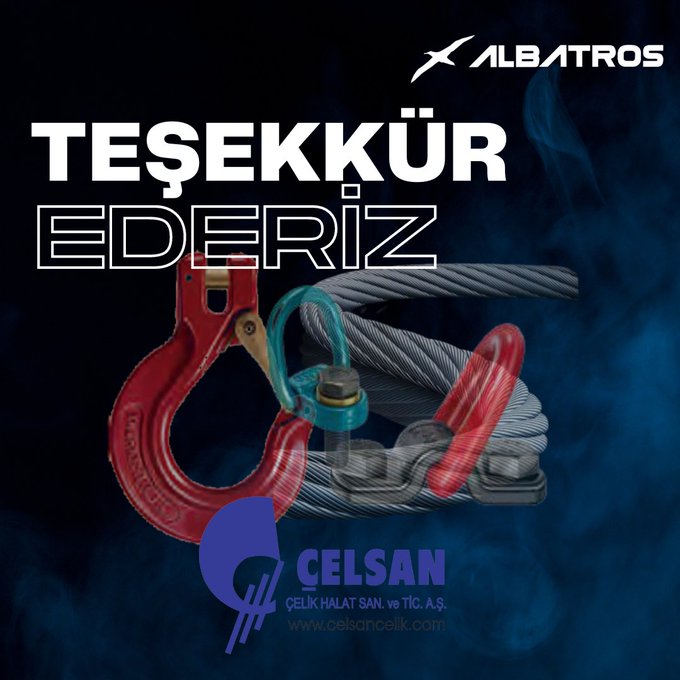 Çelsan Çelik Halat’a destekleri için teşekkür ederiz.

#itualbatros #itu1773 #ituprojetakimlari #uavteam #iha