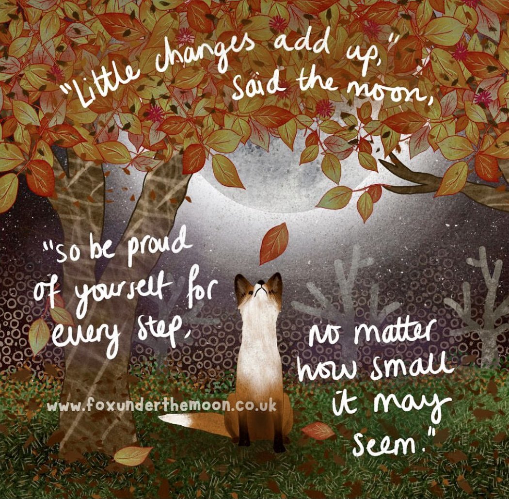 CrossRoadsCentr's tweet image. Thanks to @foxunderthemoon For reminding us that even the #smallest #changes make a #big difference