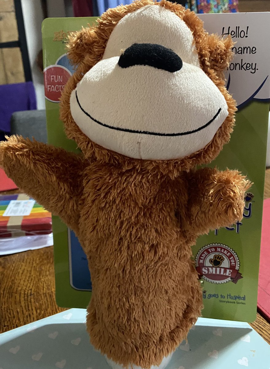 We first met monkey and his mum @ PC Cardiff - monkey is now retiring and it only seems fitting that we ask @IechydDaBangor to take him from us to Wales and on to the Ukraine @Monkeywellbeing @helensadler4