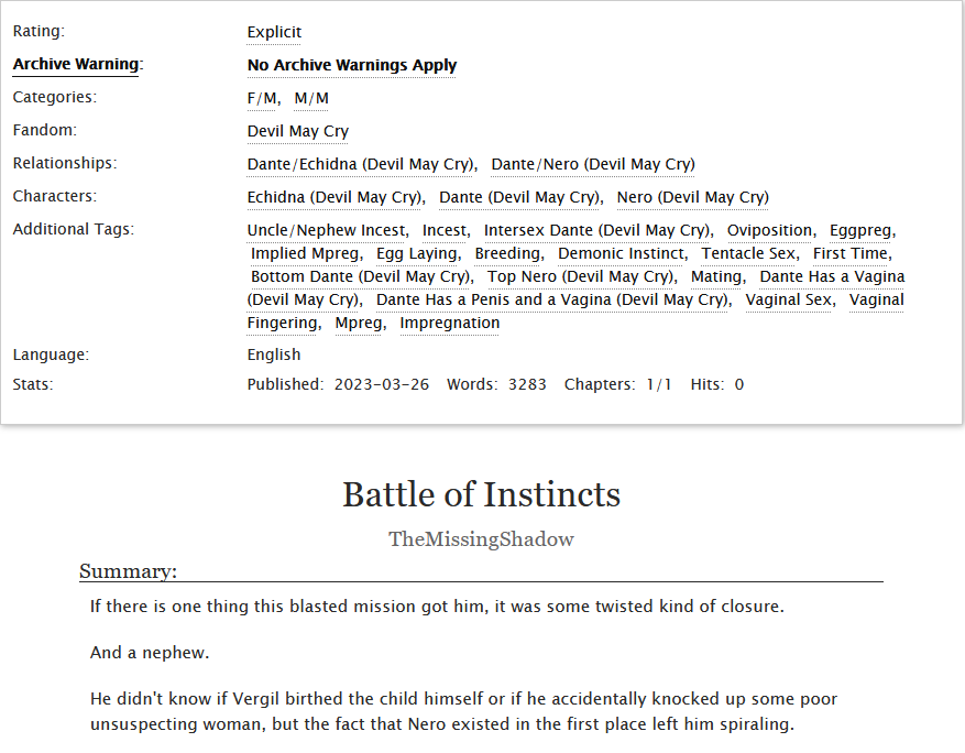 TheMissingNsfw's tweet photo. I'm back at it again with another fic! This one is for the #BottomDanteWeek2023 event! Sadly, I wasn't able to write more than one fic for the event, but I hope you still enjoy!🍓🍓🍓
https://t.co/45cXYwZXDr https://t.co/qWlj81nrLw