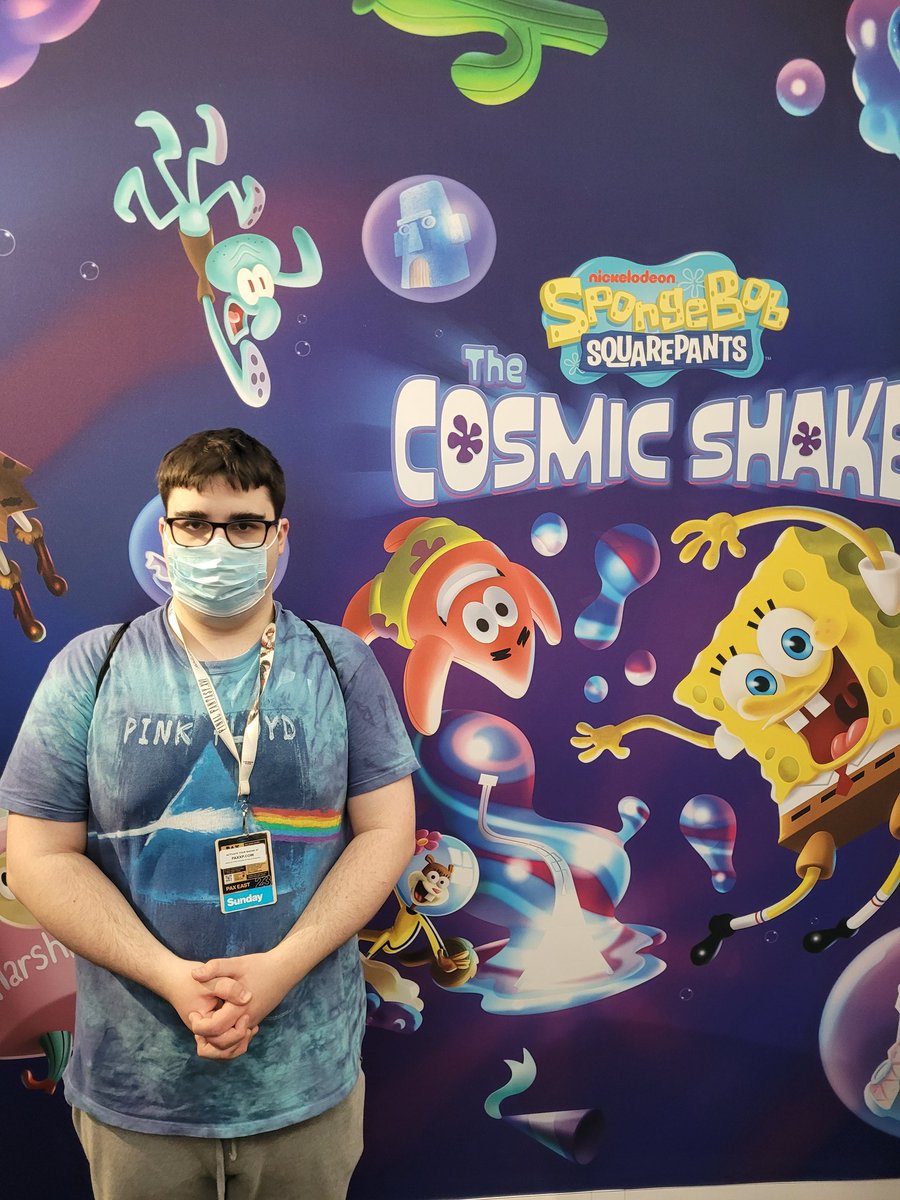 lurkydurkie's tweet photo. spunch bop @THQNordic #cosmicpax https://t.co/NR7Vkmqkz3