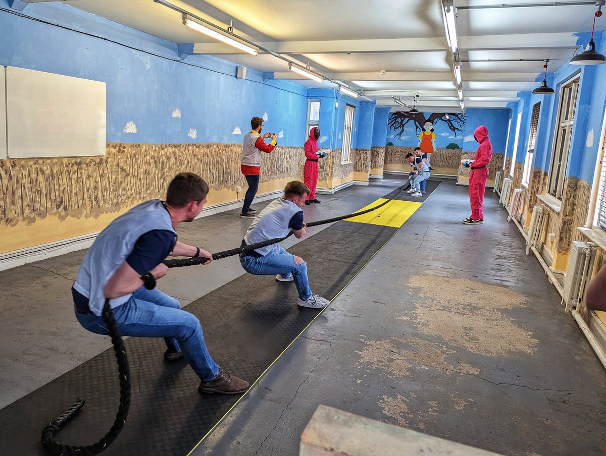 SamAdamWright's tweet image. Currently operating on 3 hours sleep 😳 But it was worth it to celebrate Josh's #StagWeekend! We ate well, partied hard, and survived Squid Game relatively unscathed 😅 Shout out to @TshirtExpert for the fantastic clothing featuring His Royal Highness!