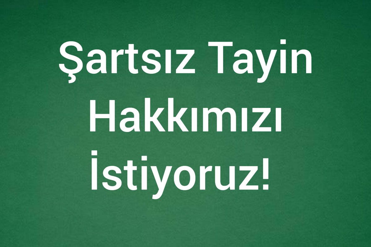 volkanhocatr's tweet photo. Afete ŞARTSIZTayin 
MEB Öğretmen Atama ve Yer Değiştirme Yönetmeliği’nin 51. maddesinin 4. fıkrasında yer alan tayin hakkımızı talep ediyoruz.
@tcmeb
@prof_mahmutozer
@fehmirasimcelik
@mebpgm https://t.co/aEfFC0qGZG