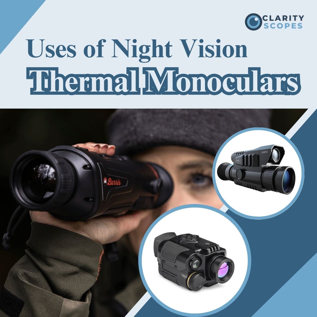 Take your outdoor adventures to the next level with a night vision thermal monocular. Read our blog post to learn more and find the right device for your needs!

clarity-scopes.com/blogs/news/use…

#nightvision #thermalimaging #monocular #hunting #wildlifeobservation  #clarityscopes