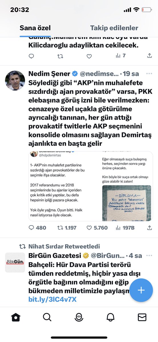 Nedim Şener cevap verme yerine engel üstüne engel koyuyor. Cesareti ve ispat edeceği hiç bir şeyi yok. Yazık.!!