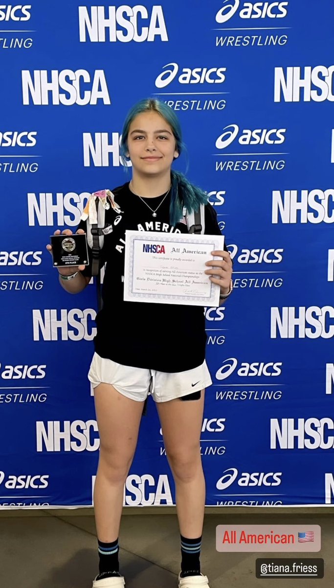 jessbfries's tweet photo. So proud of you, T! 💙🇺🇸 #AllAmerican @LegendWrest @MatanzasWrst https://t.co/rDqnEkkxrZ