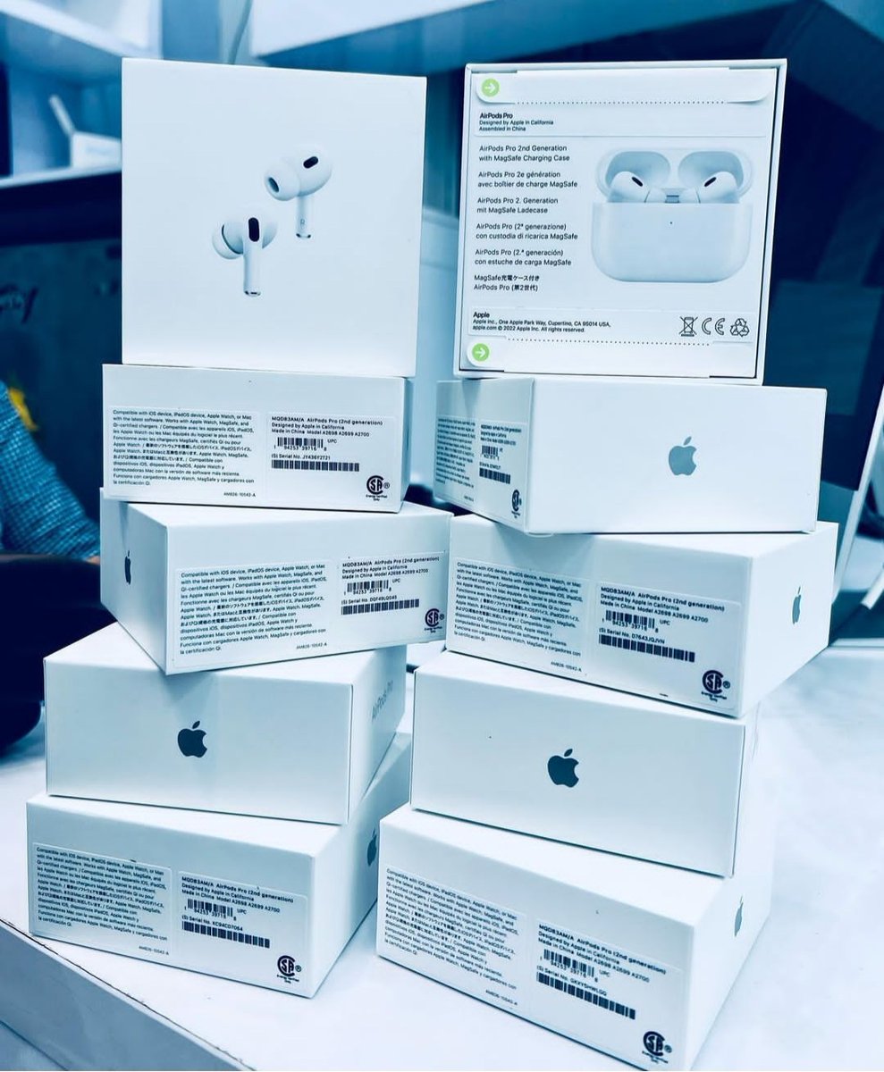 سماعة Airbods pro 2 الجيل الثاني 🔥.

جودة صوت وتصنيع عالية جداً ✅.

مع ضمان ثلاثة شهور على عيوب التصنيع.

السعر = 9,000ج.