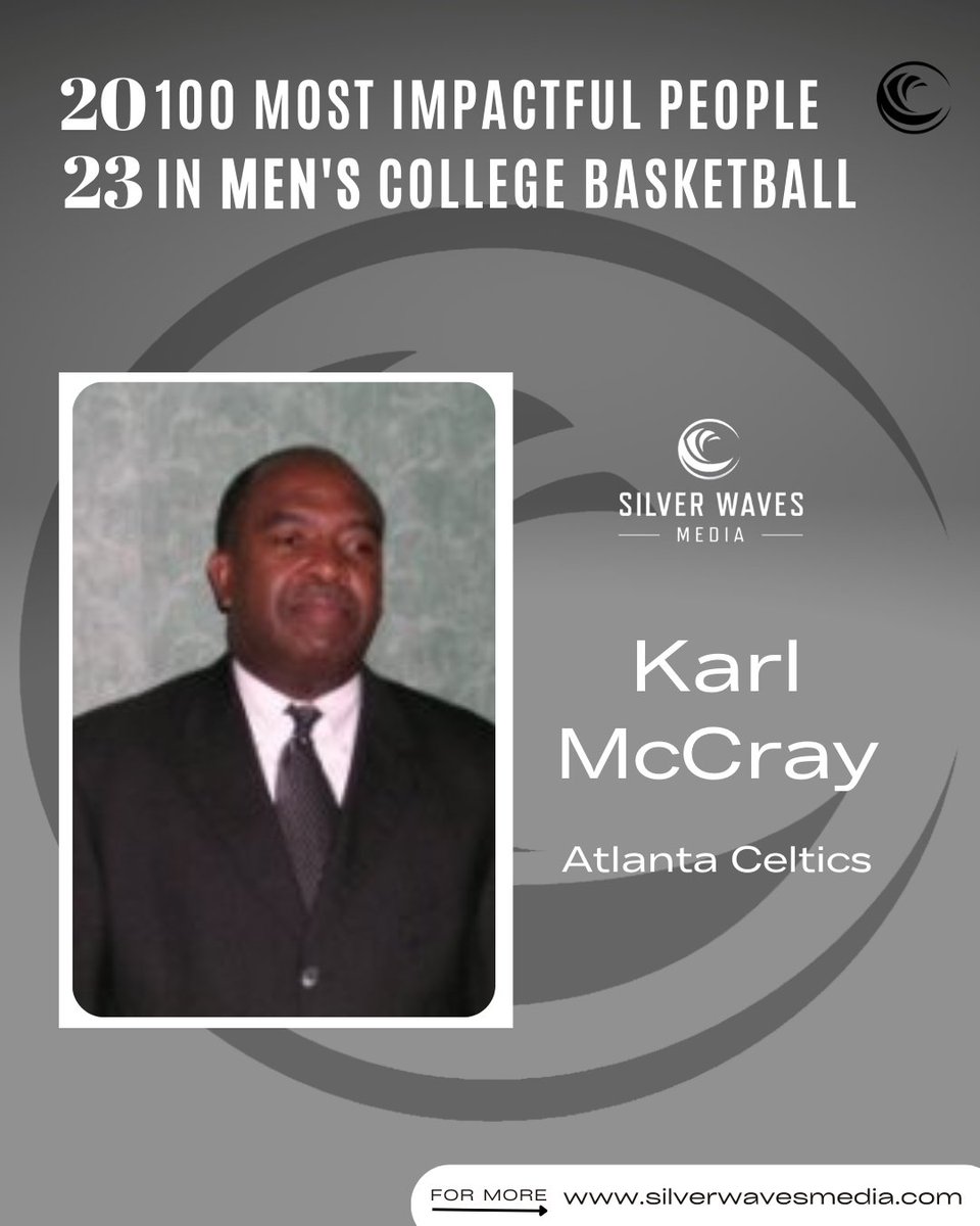 Congratulations to Karl McCray of Atlanta Celtics on being named to the 100 Most Impactful People in Men's College Basketball list.

<a href="/AtlantaCeltics/">AtlantaCeltics</a>  
 
silverwavesmedia.com/100-impactful-…
