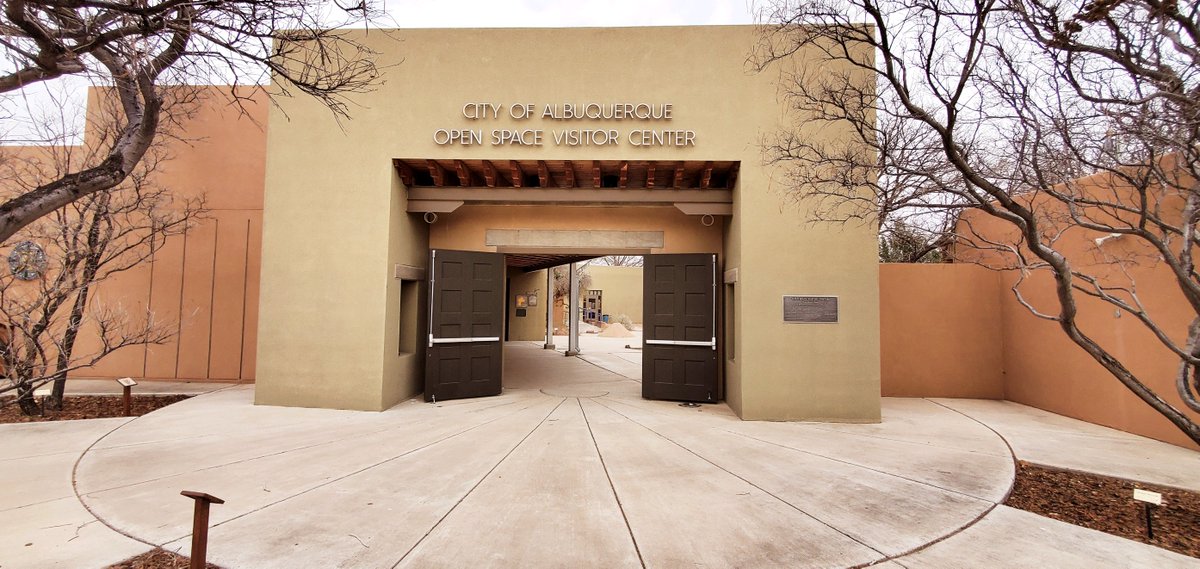 NewMexicoAIC's tweet photo. The Open Space Visitor Center is a wonderous and inviting venue with permanent art that is inspired by and one with nature, and evocative of gateways...they are the perfect host for our latest group art show, Gateway to Sense of Wonder, April 15 - July 8.

https://t.co/eU2l7owTYw https://t.co/8j8Vu5Z3Eq