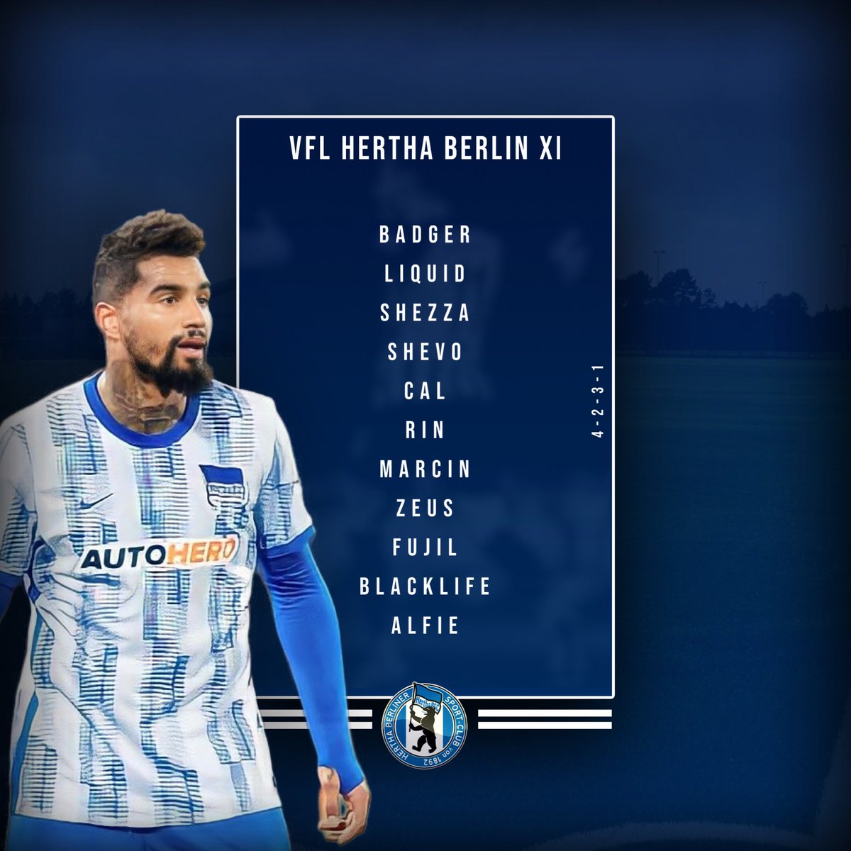 Onto the final two games of the opening weekend for S55. Looking to pick up 6/6 points tonight after a slow start. Here's our line up and fixtures for tonight!

(A) 20:00pm - VFL Paderborn 07

(H) 20:45pm - VFL Bayer 04

<a href="/TheVFL_/">VFL</a>