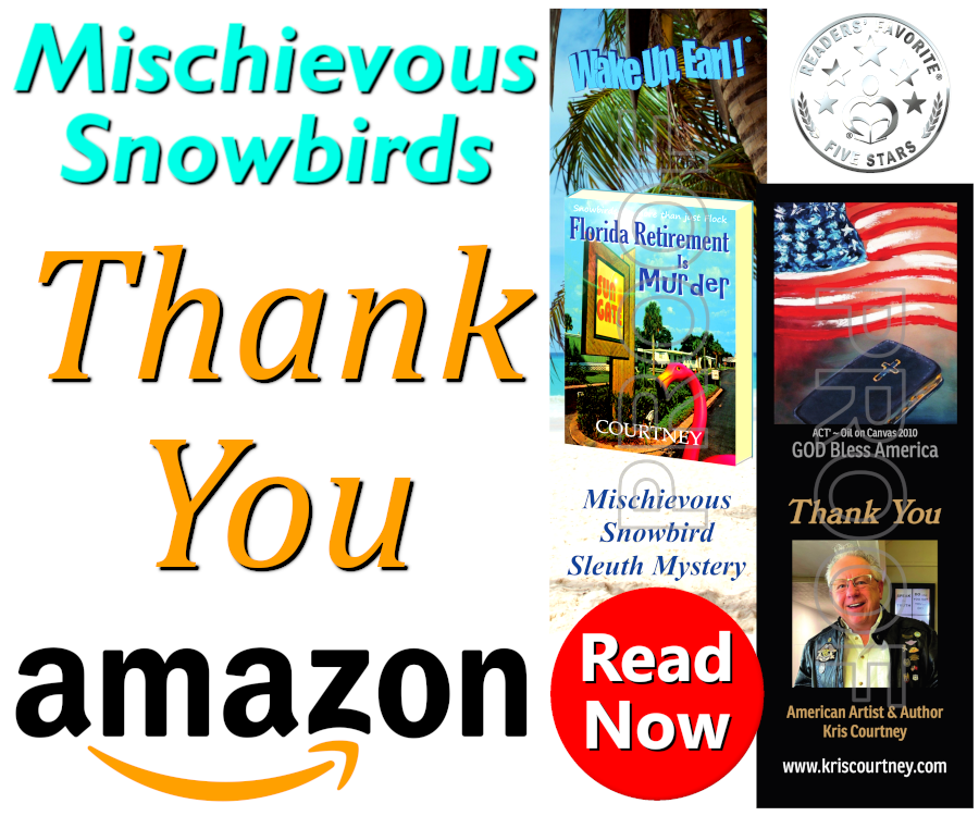 kriscourtney's tweet photo. Thank You for the Blessings - Great #KDP Countdown Week 'Florida Retirement Is Murder @AmazonKindle  🔥✍️💥⚡️⭐️⭐️⭐️⭐️⭐️

#WritingCommunity #blessing #Gratitude #bestselling #fiction #SatireComedy #Novel #FloridaRetirementIsMurder #cozymystery #bookmark #snowbirds #mischievous https://t.co/iDPGtgvMQC