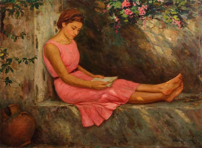 mdassisonline's tweet image. Obra: Capitu; Pintor: Joaquim da Rocha Ferreira; Data: 1936; Material/Técnica: óleo sobre tela.
#iconografia