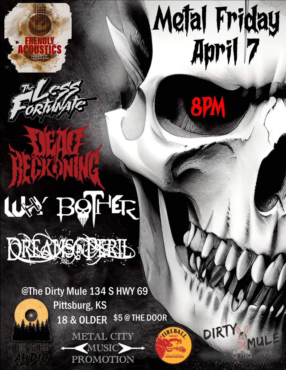 Next up!! #pittsburghks #thedirtymule #metalfeiday