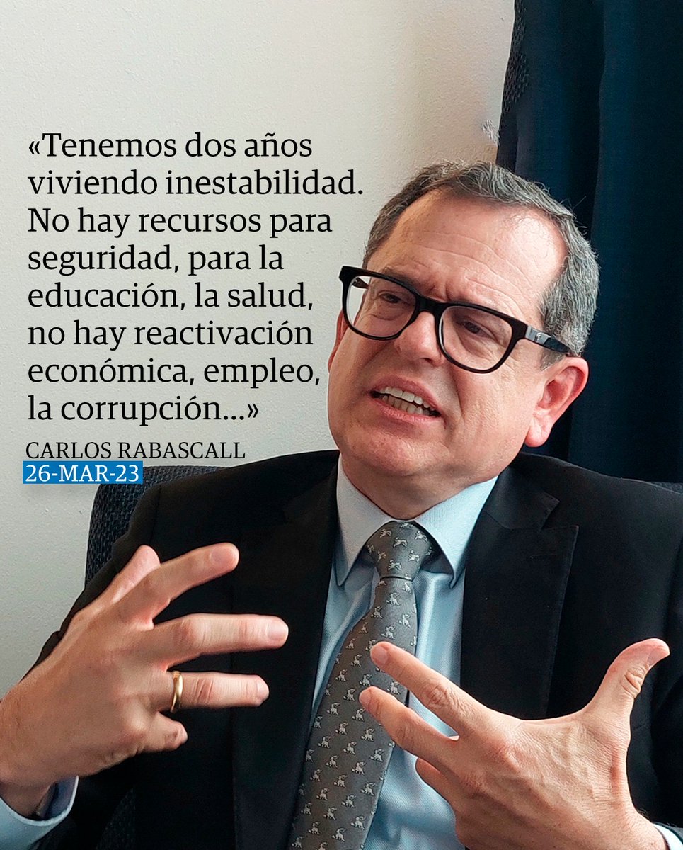 Carlos Rabascall fue candidato a la vicepresidencia de la República, en binomio con Andrés Arauz, en los comicios del 2021 ► ow.ly/Gqby50Ns8Ue