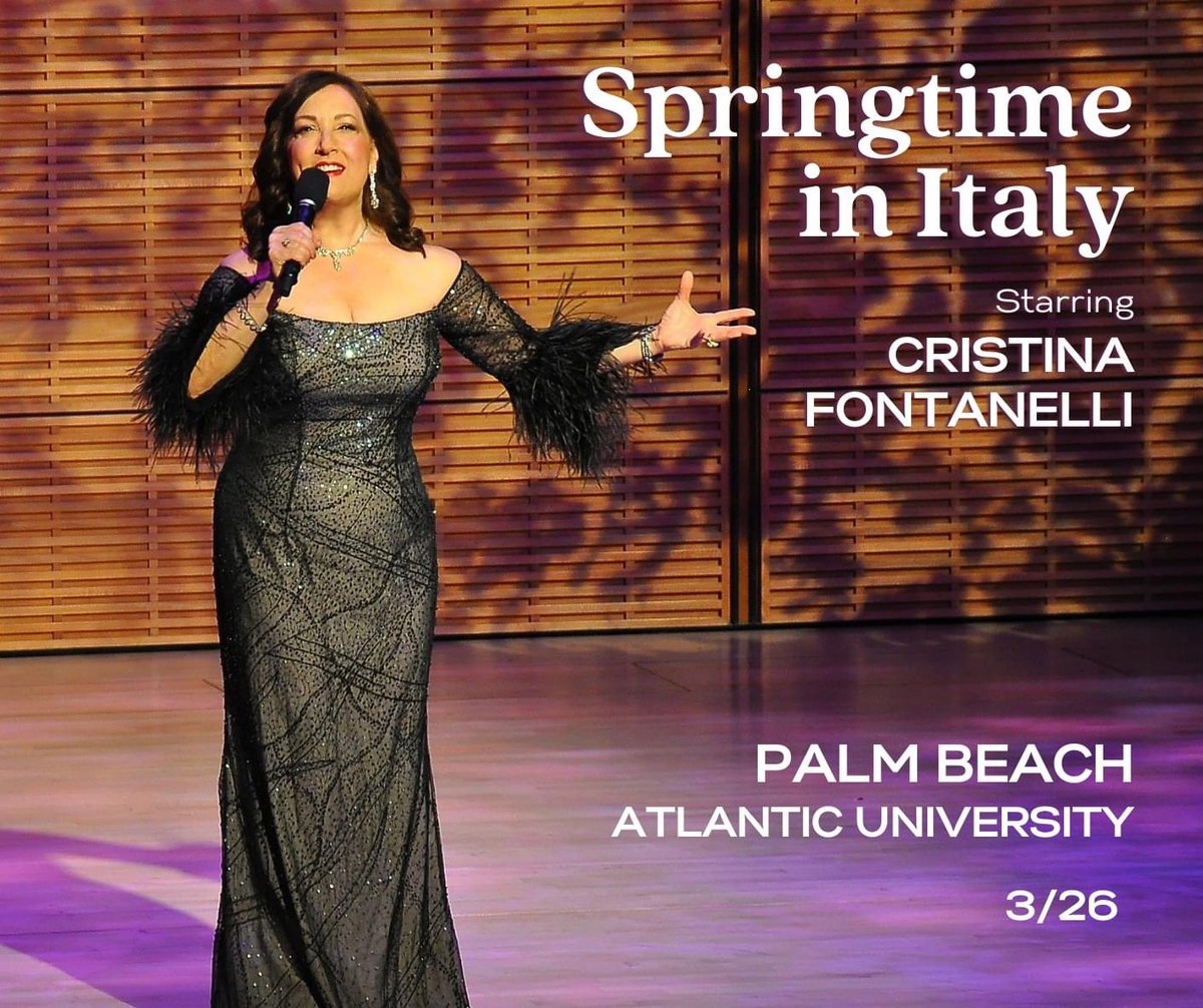 BIZBoost™ 🚀 (@BIZBoost) on Twitter photo 2023-03-26 17:46:27 ONLY FEW HOURS LEFT 🚨 West #PalmBeach, FL, Here comes the Italian Diva @crismfontanelli 🎶 Let’s spread the power of music, blessings & classic Italian vibes ✨ If you haven’t already, Grab your tickets to her show happening today at 5pm 🎫👇🏻👇🏻👇🏻 eventbrite.com/e/springtime-i… “A… ONLY FEW HOURS LEFT 🚨 West #PalmBeach, FL, Here comes the Italian Diva @crismfontanelli 🎶 Let’s spread the power of music, blessings & classic Italian vibes ✨ If you haven’t already, Grab your tickets to her show happening today at 5pm 🎫👇🏻👇🏻👇🏻 eventbrite.com/e/springtime-i… “A…