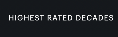 letterboxd's tweet photo. Pro and Patron members, go to your stats and show us your three highest rated decades. 📈 https://t.co/SvEjMwTcRC