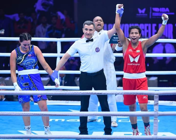 It's all Gold & Glory for 🇮🇳 at the IBA Women's Boxing Championships 

#TOPSchemeAthlete @LovlinaBorgohai secures the 4⃣th 🥇for 🇮🇳!

The star boxer defeated  🇦🇺's Caitlin Parker 5-2 in the 75kg category to claim her  1⃣st World Championships 🥇

You go girl! Congratulations 🥳🇮🇳