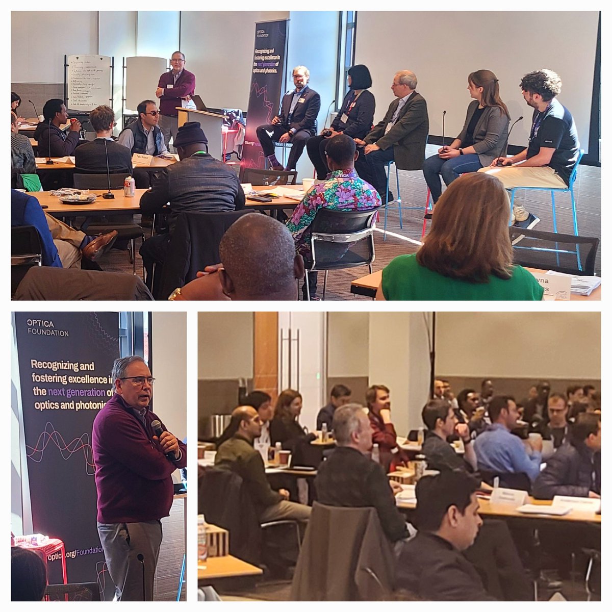 On the last day of #LevelUpLeadership volunteers, including former president Stephen Fantone,  <a href="/adamfleischer/">Adam Fleischer</a>, Linhu Yu, Christoph Hitzenberger, Michelle Bailey, &amp; <a href="/felipebeltranme/">Felipe Beltran-Mejia</a> join us to share their experiences as <a href="/OpticaWorldwide/">Optica</a> leaders.