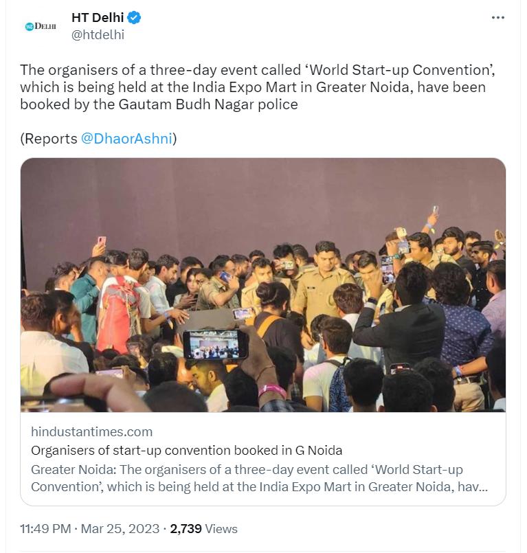 arunmantena's tweet photo. The tall claims never met the expectations and it was too too far fetched. Lot of effort and money was spent for this event and we get to see below. Didn't expect this! 

Wanted it to be a game changing event and very sad to see how it unfolded!

 #JusticeforStartups 
#WSCScam https://t.co/G1dudjYd26