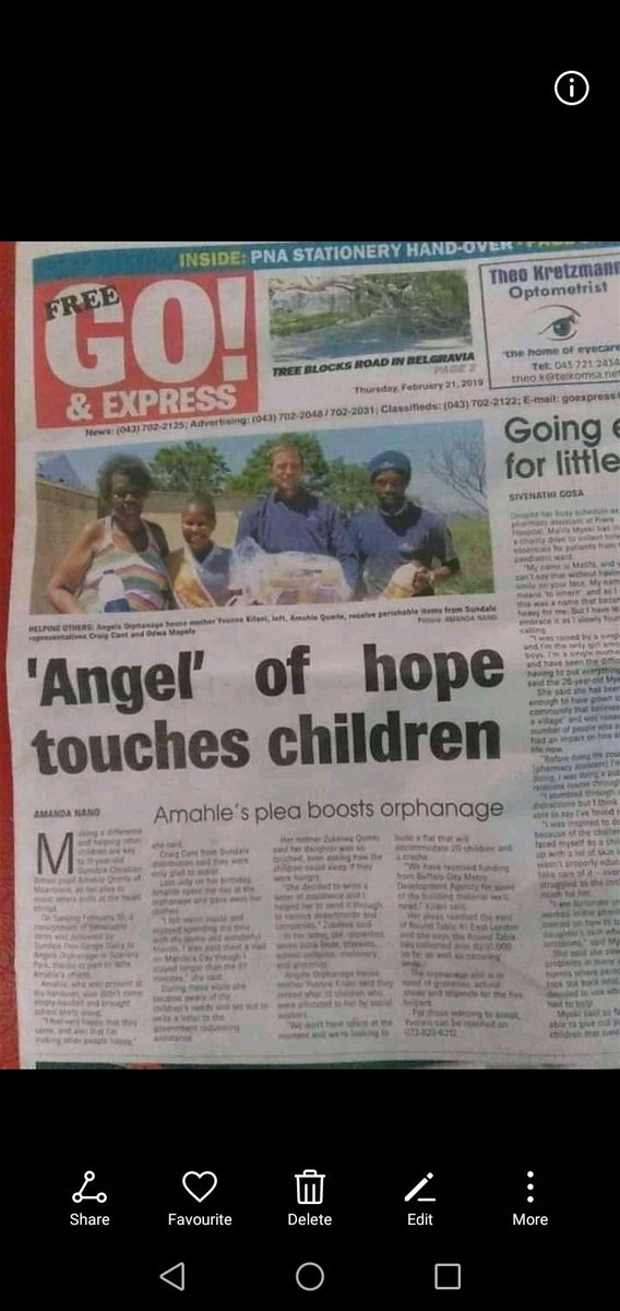 ZukieQ's tweet photo. 15 year old Philanthropist from Mdantsane Amahle Qomfo started charity at the age of 9,every year she spends her birthdays, Mandela days and Christmas with children on need, we are preparing for Mandela Day, kindly support the initiative. Tando o. 0792180378 https://t.co/IkISp4dhE9