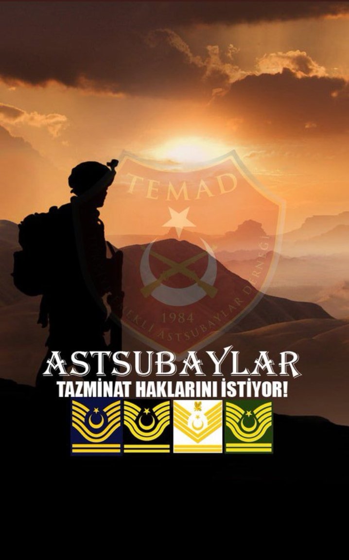 Daln2020's tweet photo. #OyumuzHakkımıza Tazminatlar hakkımız,adaletli ve hakkaniyetli olun
@RTErdogan
@NureddinNebati
@suleymansoylu
@tcsavunma
@kilicdarogluk
@mustafaelitas
@fuatoktay
@AhmetAYDIN_02
@HMBakanligi
@meral_aksener https://t.co/axRVimSoNR