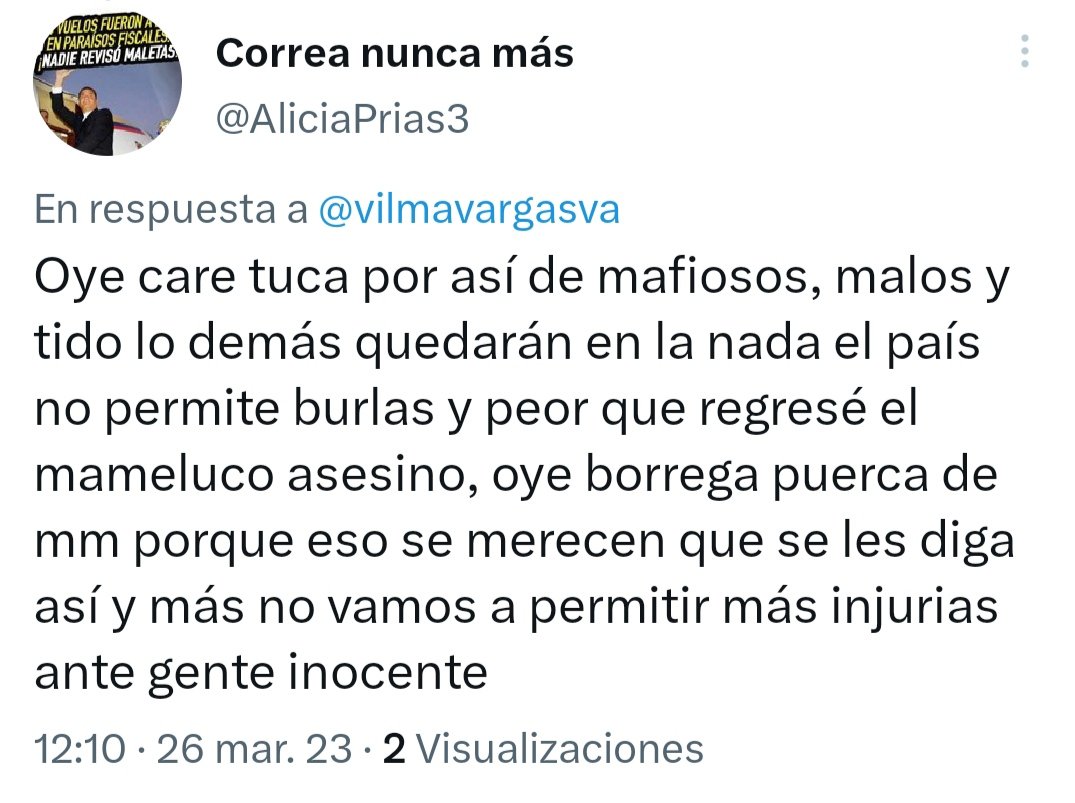 vilmavargasva's tweet photo. Éste es el acoso que recibimos las mujeres que opinamos libremente en el país y quienes no contamos con ningún medio de comunicación, organización de apoyo y mucho menos "certificación" de credibilidad. https://t.co/hgrl5yZy4f