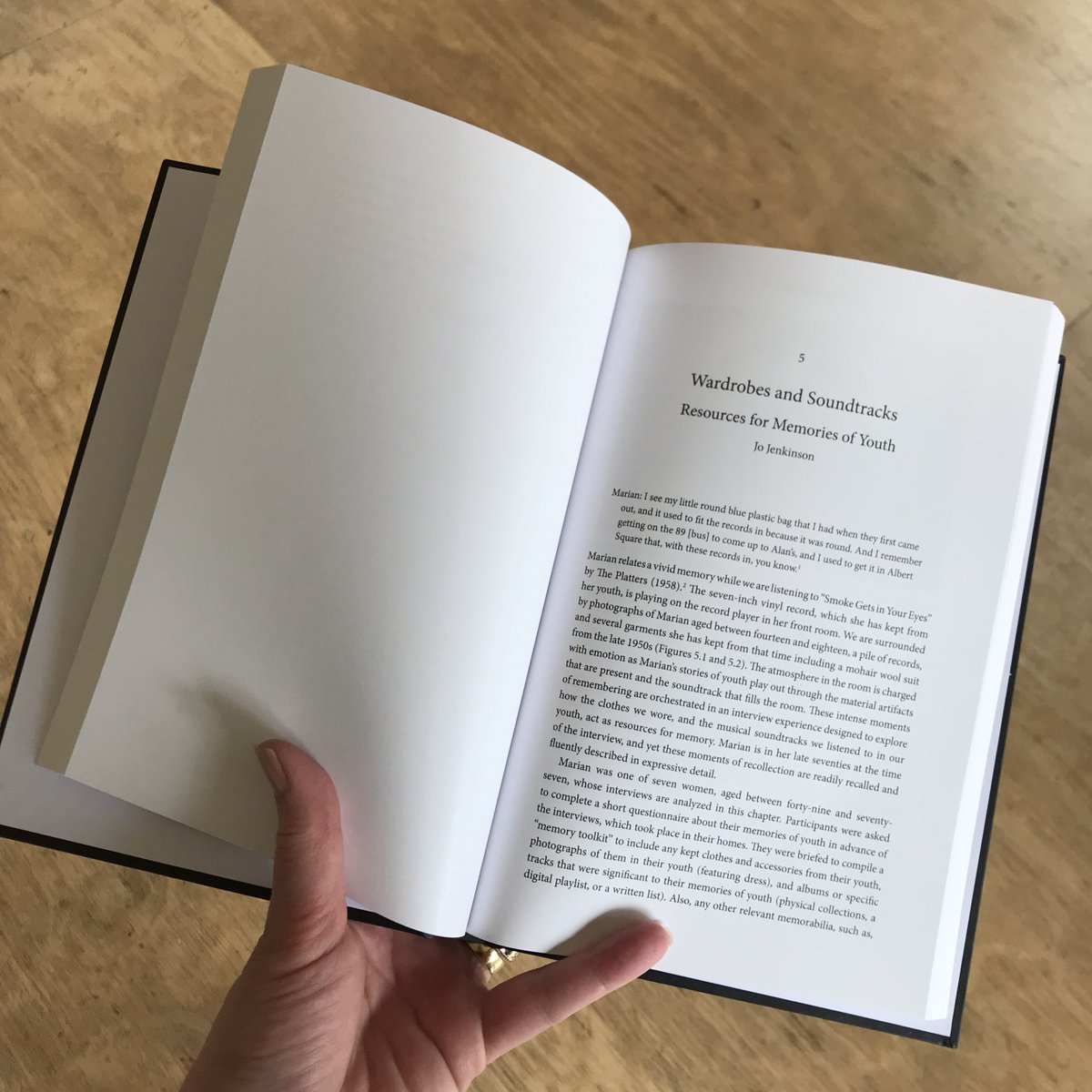 In 'Memories of Dress' edited by @McrFashionInst & @McrSchArt colleagues @dr_ekealymorris, Susan Atkin and Alison Slater, I reveal how the clothes we wore, and music we listened to in our youth, act as memory resources #memory #wardrobes #soundtracks #youth #narrativemethods