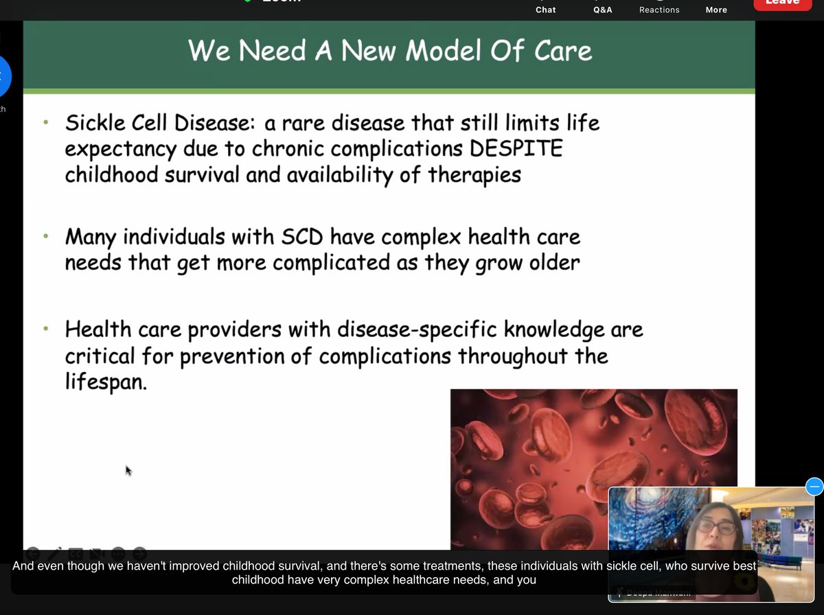 Memej99's tweet photo. DID YOU KNOW, while there's over 400+ disease specialty centers for CF & Hemophilia, there's only 30 #SickleCell ctrs!π― Enter the @nascc_org. Dr. Deepa Manwani presents on their goals, plans to achieve care improvements in #SCD! Thx to @jkw4444 & Dr. Sophie Lanzkron!#sc3summit7 https://t.co/Z7XN9O0Y2I