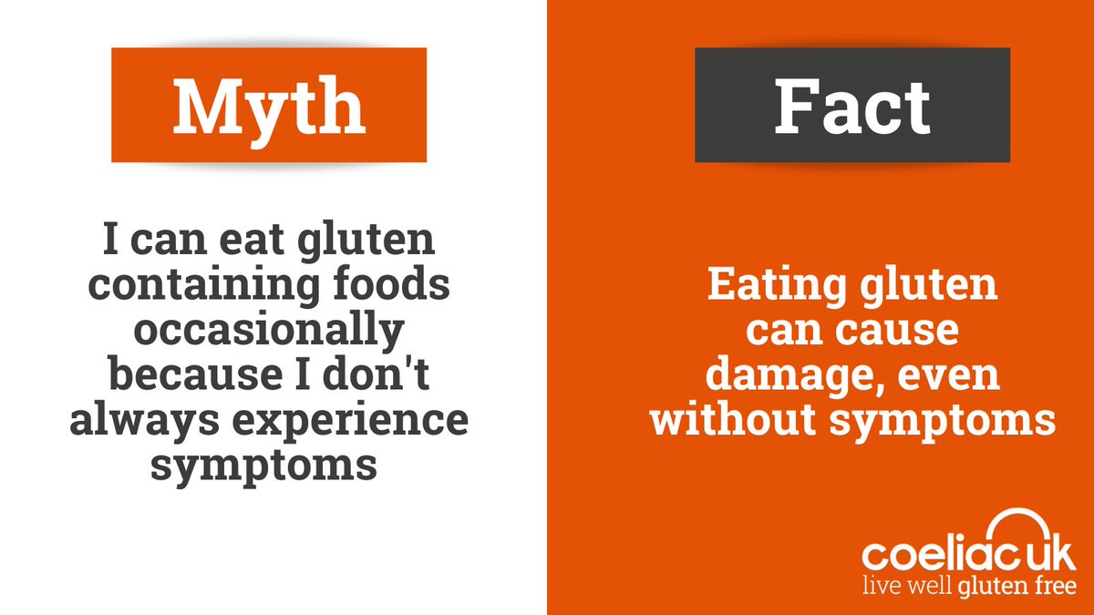 Coeliac disease is a serious illness where the immune system attacks the body's own tissues when you eat gluten. Consuming gluten can lead to long term health problems, even if you don't always have symptoms. Strictly avoiding gluten is crucial. Learn more:bit.ly/3LNWK9F
