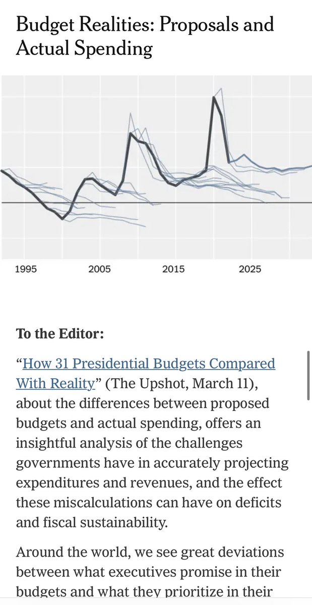 David_Robins's tweet image. #budgetcredibility &amp;amp; #openbudgets  in Sunday’s New York Times, from @storbert of @OpenBudgets. 

“…governments tend to shortchange funding for health, agriculture and other social sectors that most affect underserved communities.”

nytimes.com/2023/03/26/opi…