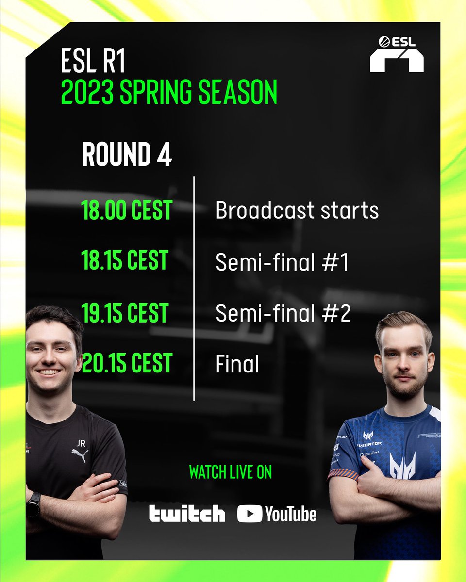 One more night’s sleep before we go racing again, and this time to find our Round 4 winner 🥇 

Make sure you tune in tomorrow at 18.00 CEST to see it all unfolding 📺