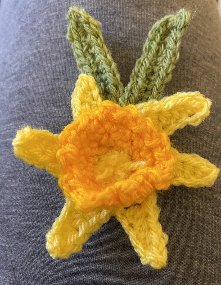 I’ve made a daffodil! #crochetfun #spring