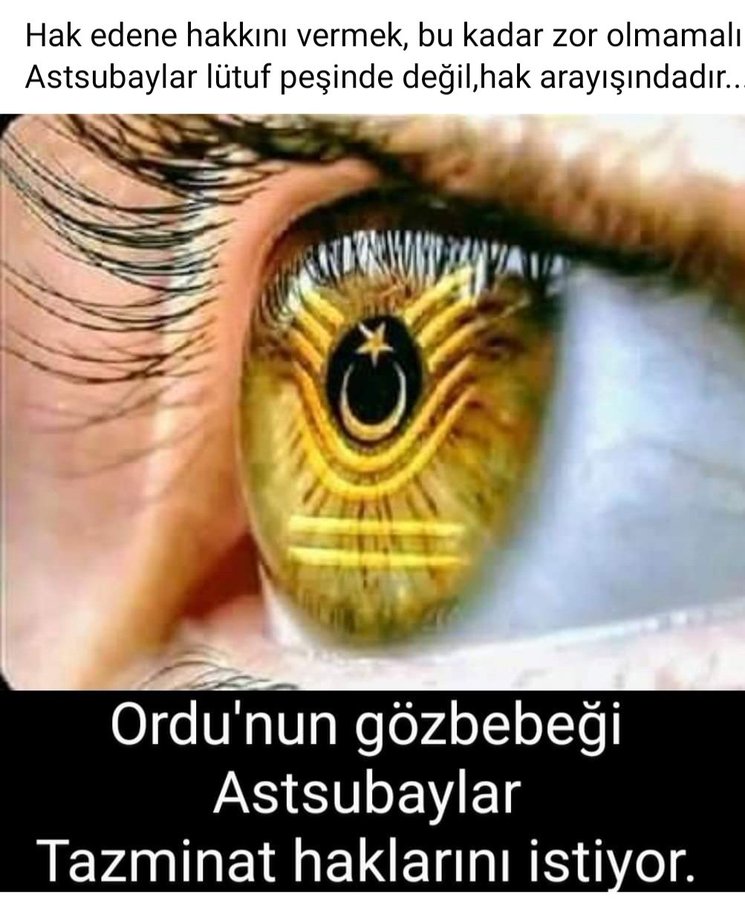 #OyumuzHakkımıza
Birler onlar, yüzler, binler, milyonlarız biz Astsubaylara Tazminat Haktır.

<a href="/RTErdogan/">Recep Tayyip Erdoğan</a>
<a href="/NureddinNebati/">Dr.Nureddin NEBATİ🇹🇷</a>
<a href="/suleymansoylu/">Süleyman Soylu</a>
<a href="/tcsavunma/">T.C. Millî Savunma Bakanlığı</a>
 <a href="/dbdevletbahceli/">Devlet Bahçeli</a>
<a href="/mustafaelitas/">Mustafa Elitaş</a>
<a href="/fuatoktay/">Fuat Oktay</a>
<a href="/AhmetAYDIN_02/">Ahmet AYDIN</a>
<a href="/HMBakanligi/">T.C. Hazine ve Maliye Bakanlığı</a>
<a href="/meral_aksener/">Meral Akşener</a>
<a href="/kilicdarogluk/">Kemal Kılıçdaroğlu</a>
@yilmaz_ismet58
<a href="/DurgenHamza/">Hamza DÜRGEN</a>