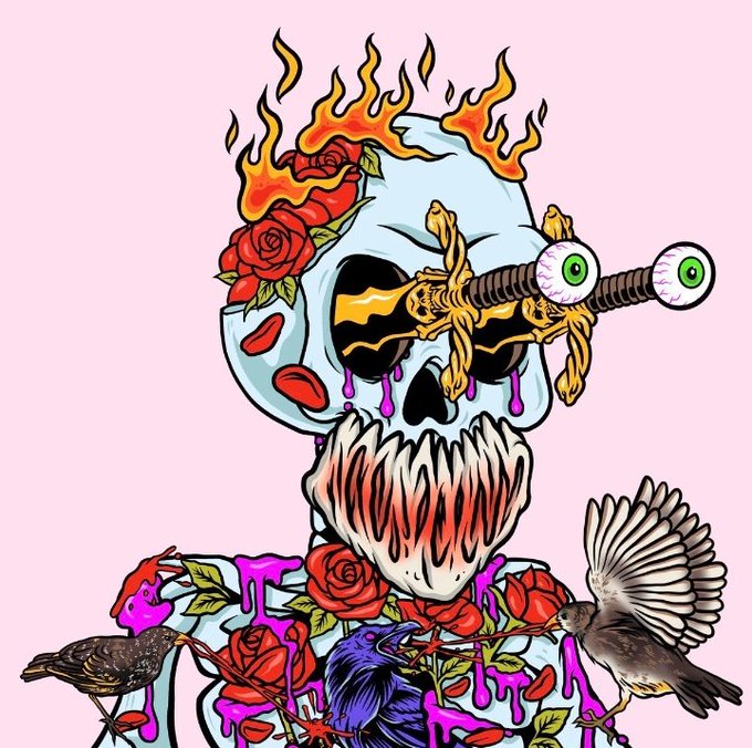 falkonhoof's tweet photo. Can't wait for SoM launch tomorrow.

The art we have seen so far has been nothing short of amazing and i've a feeling there's going to be a surprise of some kind, theyre always up to something :) And who is Mr Mayhem??????

#SevenDaysofMayhem #Day7Mayhem @ToxicSkullsClub https://t.co/Pd1AOOtLDt