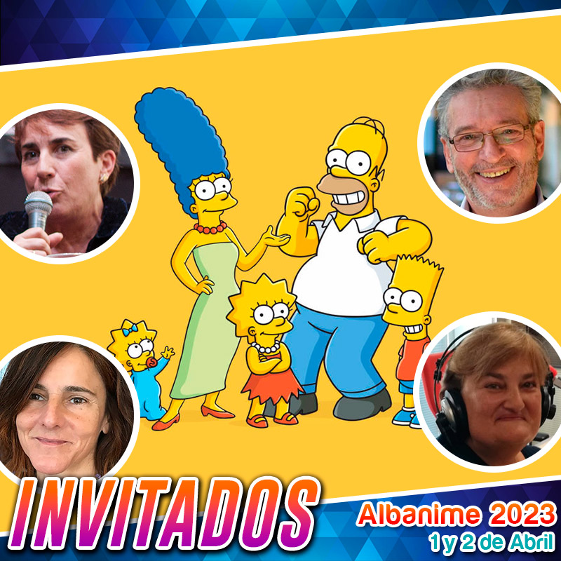 Margarita de Francia, Carlos Ysbert, Isacha Mengíbar y Sara Vivas son grandes profesionales del mundo del doblaje, y ponen voz a una de las familias más conocidas de la televisión: Los Simpson.
🌸Encuentro: escenario principal, sábado 16h. 
🌸Firmas: sábado 18h y domingo 12h.