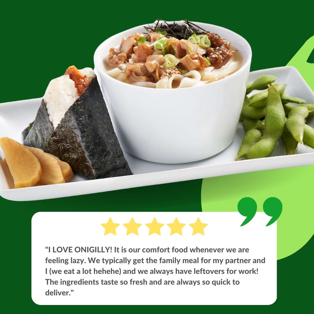 Onigilly's tweet photo. Have you tried our Tofu Noodle Soup Set? 🍲 Don't take our word for it. Look at what our customers are saying!

Help our community choose their next order by leaving a review on your favorite dishes! 

Leave a review at https://t.co/0a7NpIJFDb https://t.co/kCzDPWUjdB